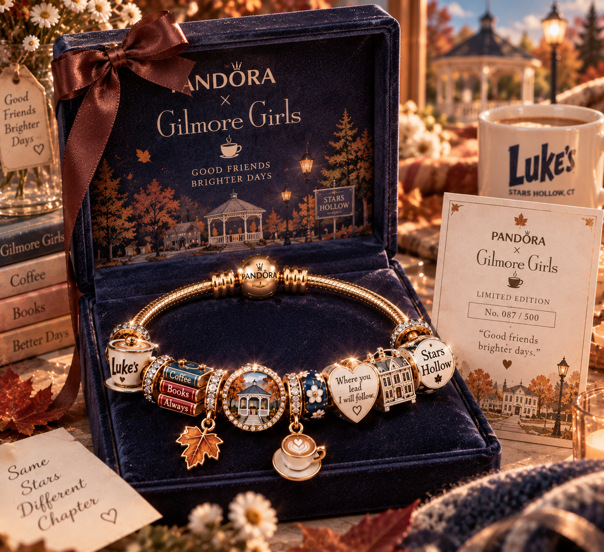 Premium Gold Charm Bracelet Set PDR160902