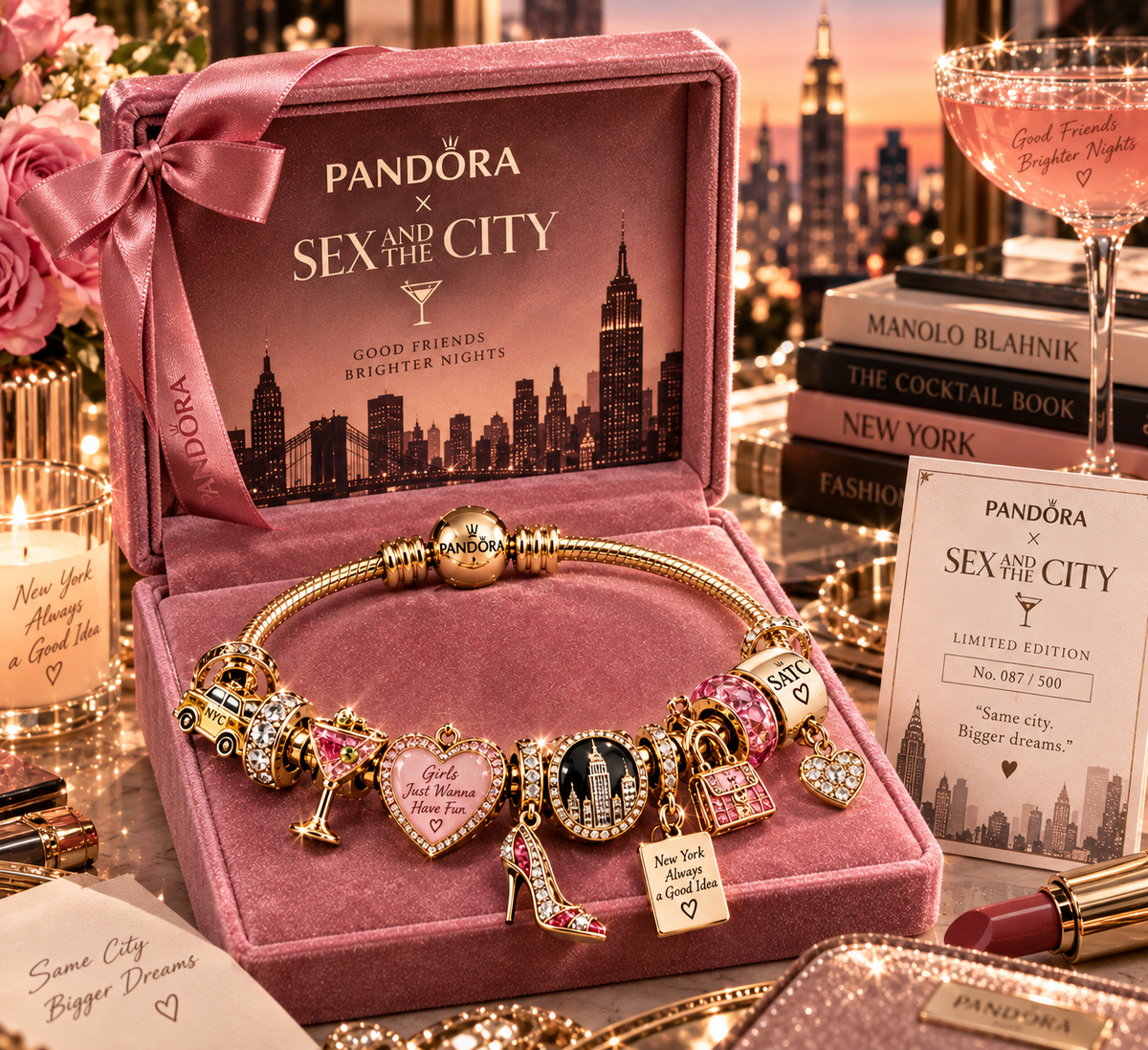 Premium Gold Charm Bracelet Set PDR160903